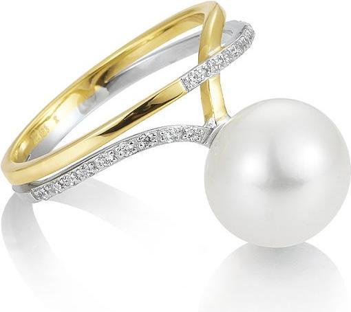Produktbild Breuning RING - C.ZP/Brill. 0,117 Ct. H/si (57, 750/18 K Gold)
