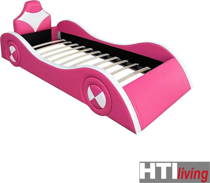 Produktbild HTI-Living Autobett Pink/Weiss (90 x 200 cm)