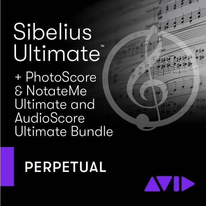 Avid Sibelius Ultimate Dauerlizenz mit PhotoScore, NotateMe & Audio Score Ultimate (Download) (unbegrenzt)