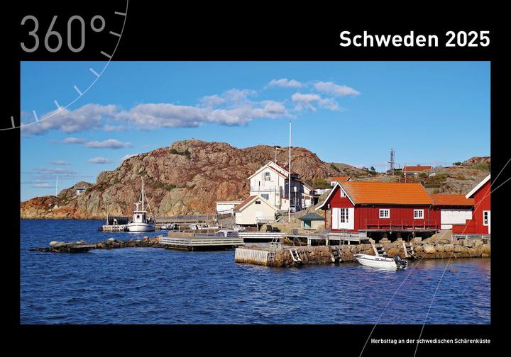 360° Schweden Premiumkalender 2025 (50 x 35 cm, Deutsch)