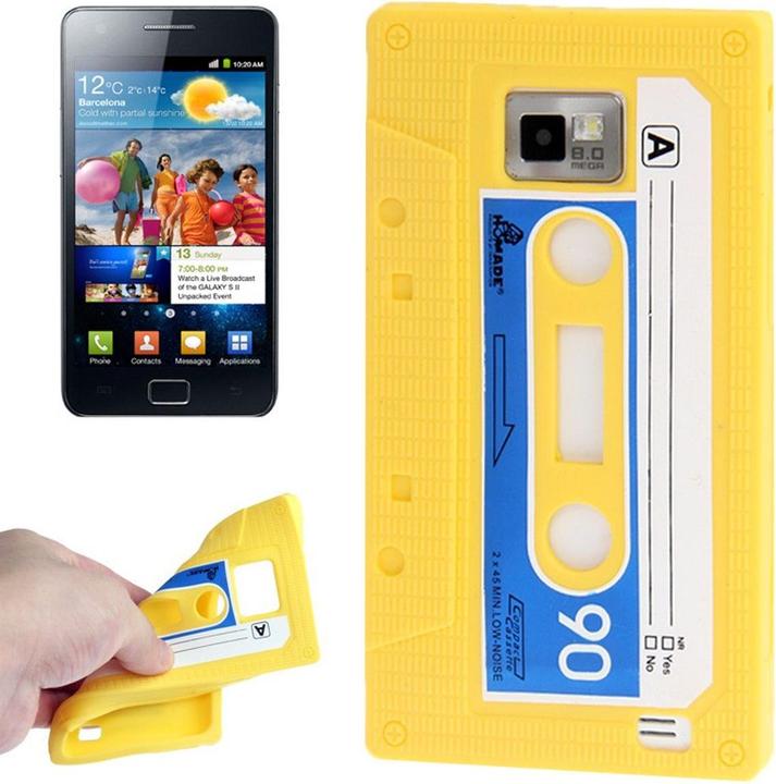 Produktbild König Design Silikon Hülle Kassette für Samsung Galaxy S2 i9100/i9200 gelb (Samsung Galaxy S2 I9100)