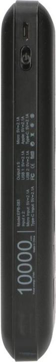 Extralink EX.19607 power bank Lithium Polymer (LiPo) Black (10000 mAh, 10 W, 37 Wh)