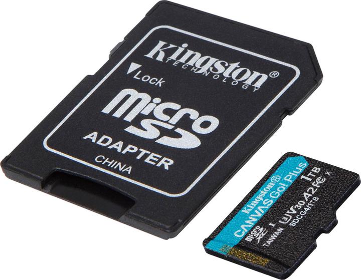 Immagine prodotto Kingston Card Canvas Go Plus MicroSD +ADP 1TB (1000 GB, microSDXC, U3, UHS-I)