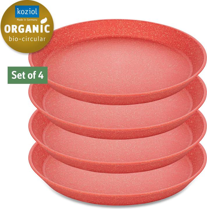 Produktbild Koziol Speiseteller Connect Ø 20.5 cm, 4 Stück, Rot (4 x, 20.50 cm)