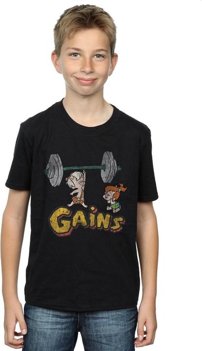 Immagine prodotto The Flintstones Bam Bam Gains Distressed Maglietta Ragazzi (152, 158)