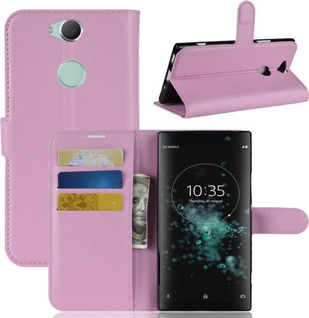 Actual product image MU Classic Litchi Leather Bookcover Series (Xperia XA2 Plus)
