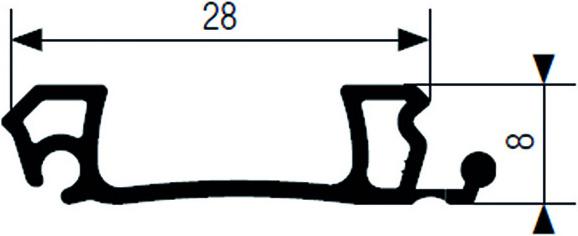 Actual product image Rehau Centre handle RAUVOLET E 23 (1 pcs.)
