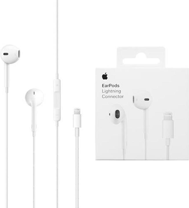 Produktbild - MWTY3ZM/A Apple EarPods Lightning Audio Stereo HF White (ANC, Kabelgebunden)