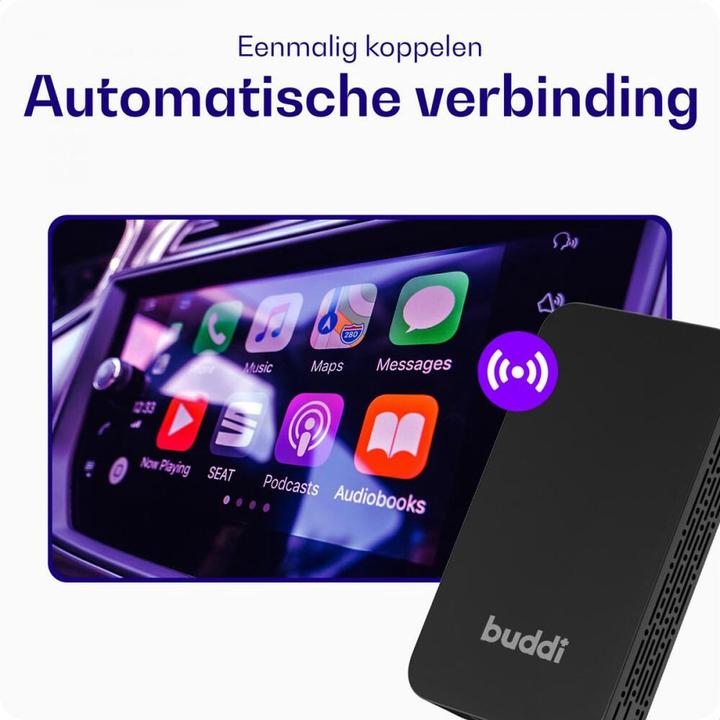 Produktbild Buddi Play 2 Bluetooth Adapter Apple Carplay & Android Auto (Empfänger)