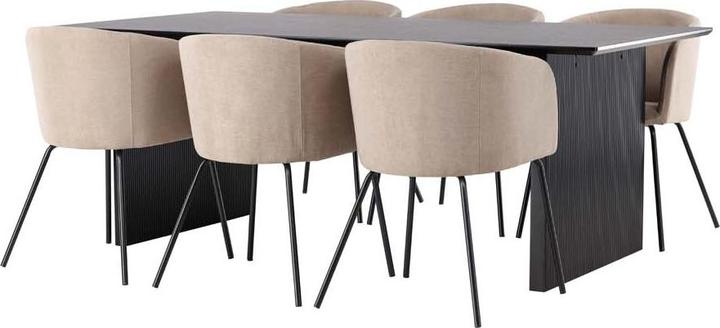 Ebuy24 Essgruppe Vail 5 ( 7-teilig) (100 x 75 x 200 cm)