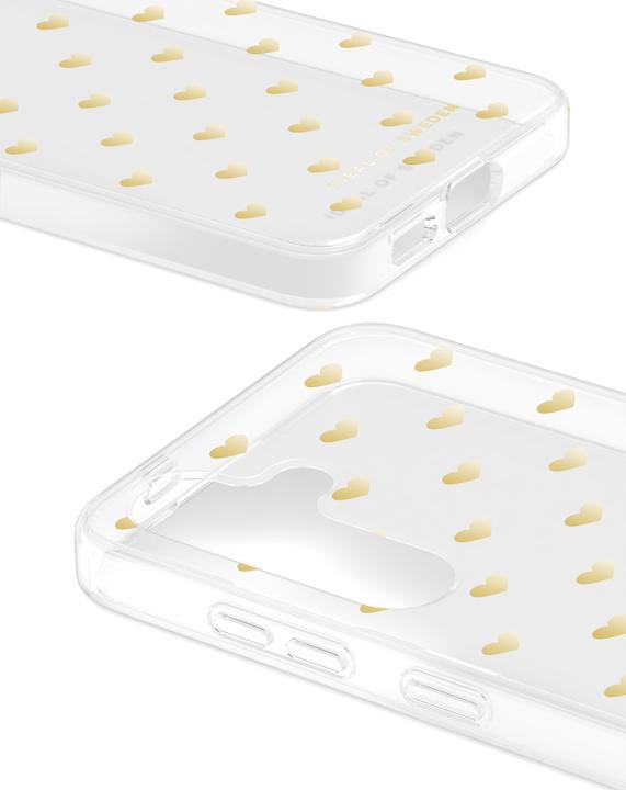 iDeal Of Sweden Clear Case Mid - Golden Hearts (Samsung Galaxy S24)