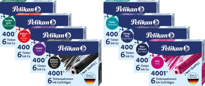 Immagine prodotto Pelikan 4001 Tp/6 (cartucce d'inchiostro, Blu)