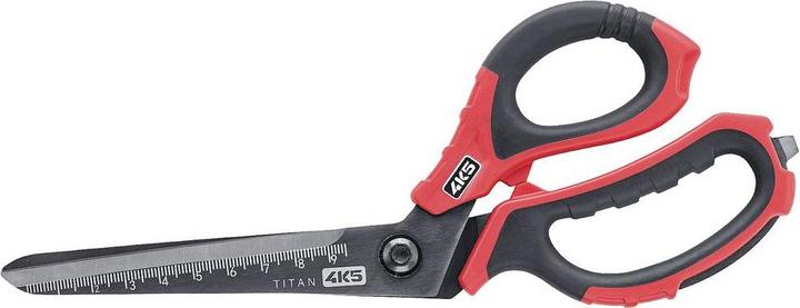 Actual product image 4K5 Robust and precise scissors with high-quality titanium-coated stainless steel blades and angled