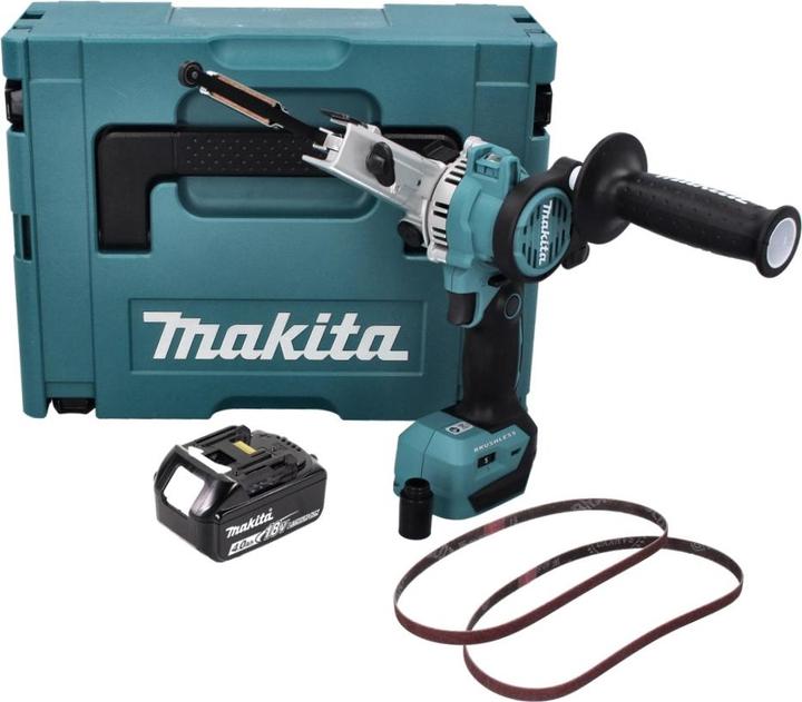 Actual product image Makita DBS 180 M1J Battery band file 18 V 9 x 533 mm Brushless + 1x battery 4,0 Ah + Makpac - without (Belt sanders)