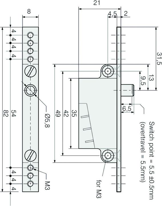 Image du produit BSW Contact de verrouillage de type U