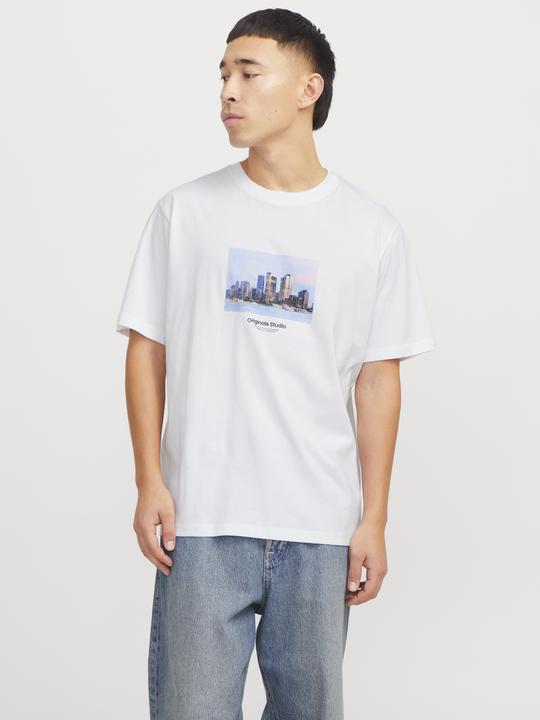 Actual product image Jack & Jones Jorvesterbro Picture Tee Ss Crew Neck Sn (XS)