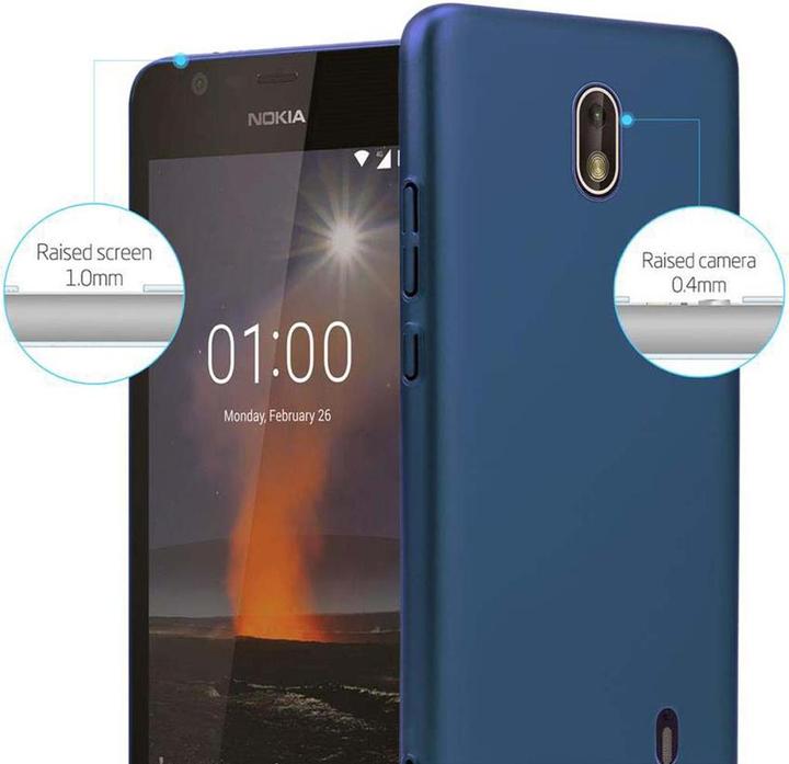Actual product image Cadorabo Hard Cover Matt Metal Cover (Nokia 1)