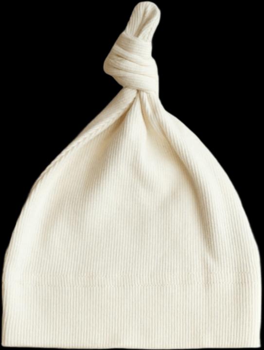 Actual product image Mushie Ribbed Baby Beanie