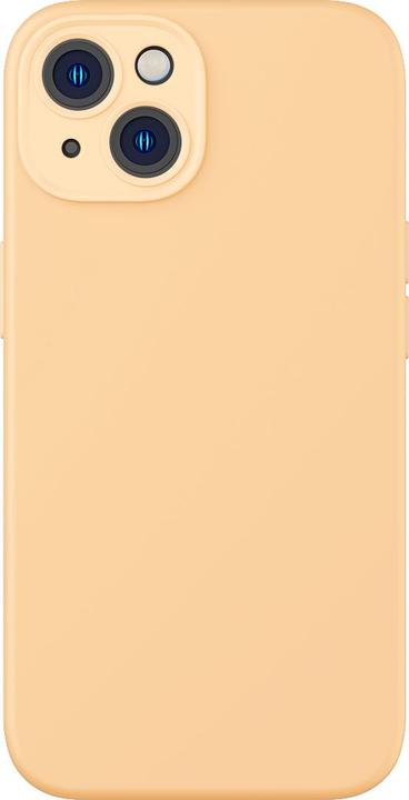 Actual product image Baseus Liquid Silica Gel Case for iPhone 14 Plus (sunglow)+ tempered glass + cleaning kit (Apple iPhone 14 Plus)