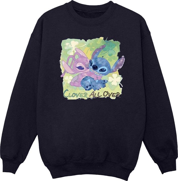 Produktbild Disney Lilo And Stitch St Patrick's Day Clover Sweatshirt (L)