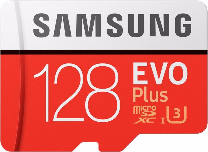 Samsung Evo+ (128 GB, microSDXC, U3, UHS-I)