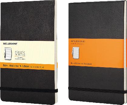 Image du produit Moleskine Carnet de notes classique du journaliste (A6, À rayures, Couverture rigide)