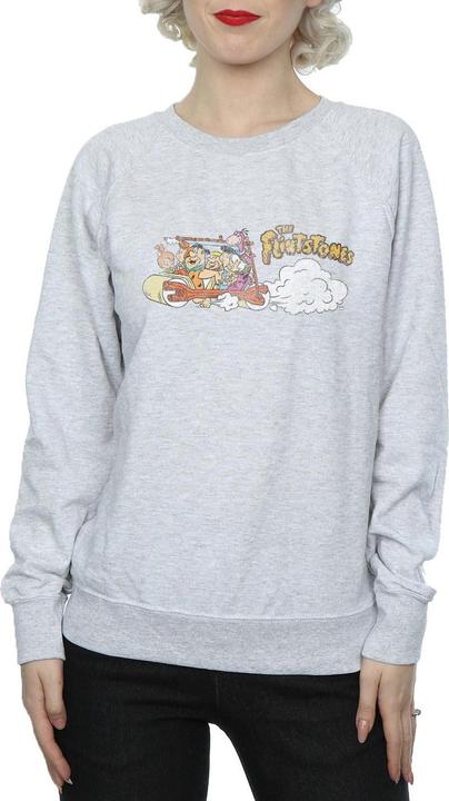 Immagine prodotto The Flintstones Family Car Distressed Felpa Donna (S)