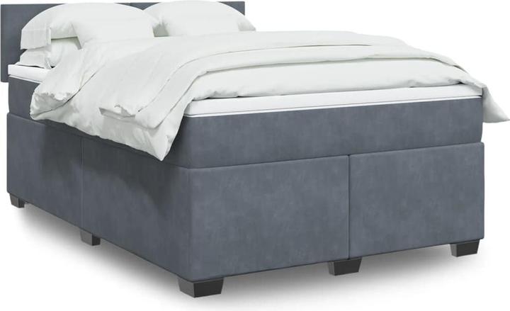 VidaXL Bo x letto a molle con materasso 140 x 190 cm in velluto (140 x 190 cm, 140 x 190 cm)