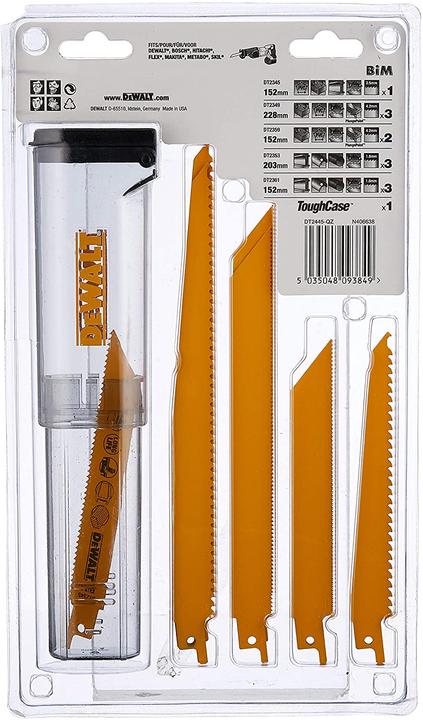 Actual product image DeWalt Reciprocating saw blade set