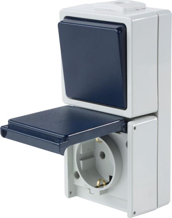 Immagine prodotto As - Schwabe Combinazione di spegnimento/cambio presa verticale montata in superficie