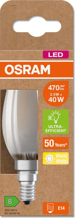 Produktbild Osram Ultra (E14, 2.50 W, 470 lm, 1 x, B)