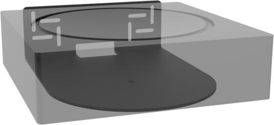 Actual product image Cavus Wall bracket for Sonos Amp mounting horizontal (1 pcs., Wall installation)