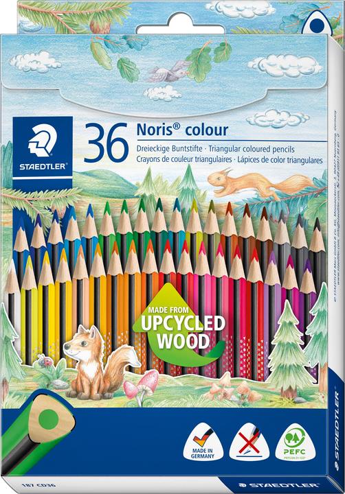 Produktbild Staedtler Buntstift Noris colour 24ST (Magenta, Purple, Dark Grey, Orange, Dark Green, Brown, Yellow, Blue, Black, Bordeaux, Green, Red, Dark Blue, White, 24 x)