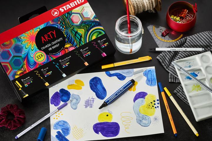 Image du produit STABILO Fasermaler Arty Set (Multicolore, 55 x)
