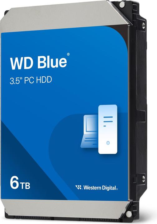Actual product image WD Blue (6 TB, 3.5", CMR)