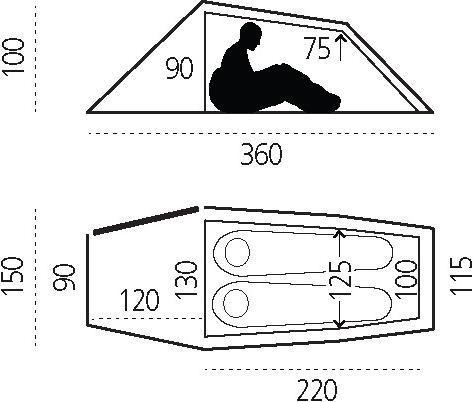 Actual product image Fjällräven Abisko Lite (Tunnel tent, 2.07 kg, 2 persons)
