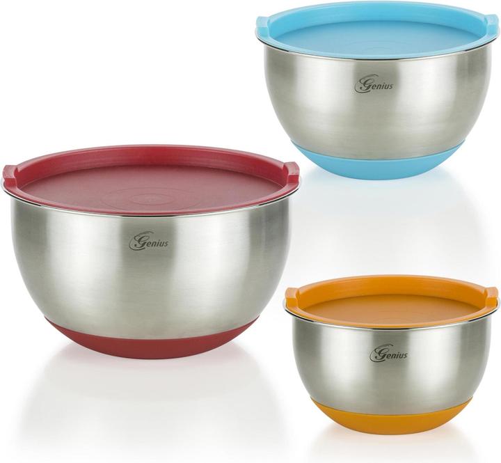 Produktbild Genius Edelstahl Schüssel Set (22 cm, 3 l, 3 x)
