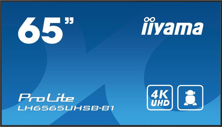 Actual product image iiyama 65" 3840x2160, UHD IPS panel, Haze 1%, 8 (3840 x 2160 Pixels, 64.50")