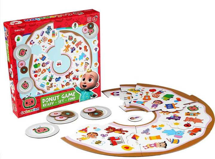 Immagine prodotto Barbo Toys Gioco delle ciambelle CoComelon - Pronti, Partenza, Trova (Inglese, Finlandese, Tedesco, Svedese)