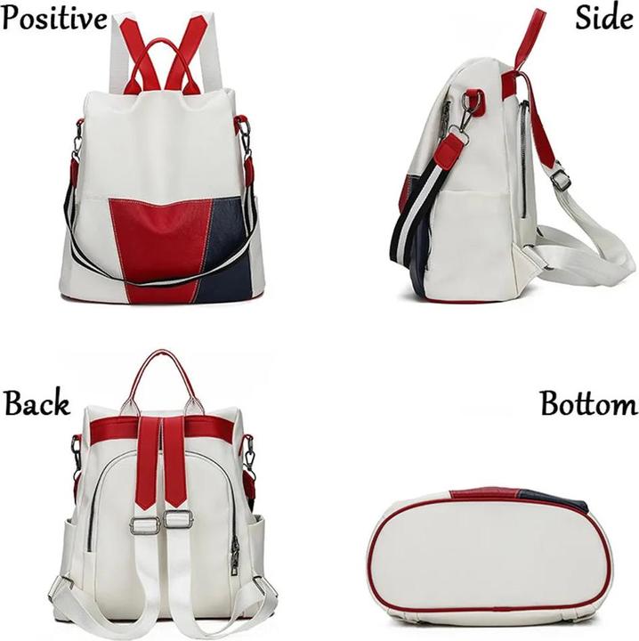 Image du produit Only-Bags.Store Sac à dos en cuir de haute qualité, sac à dos de voyage antivol, sacoche de grande capacité pour