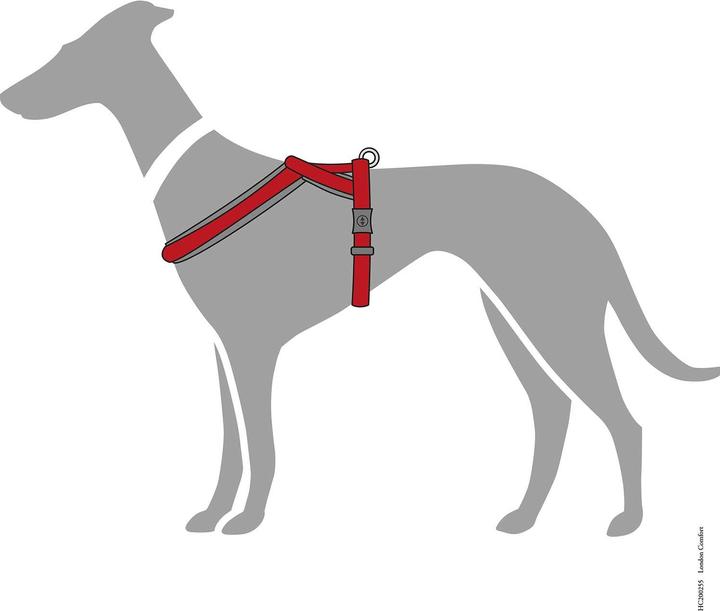 Produktbild Hunter Geschirr London Comfort, M, Rot, Hundegrösse: M (M, Hund, Allgemein)