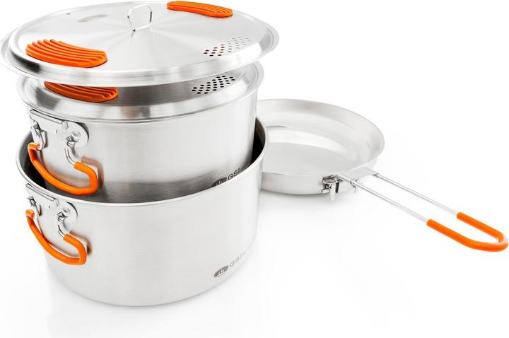 Image du produit GSI Glacier Stainless Base Camper Medium Batterie de cuisine