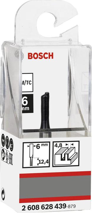 Produktbild Bosch Professional Zubehör Nutfräser, 6 mm, D1 4,8 mm, L 12,4 mm, G 51 mm
