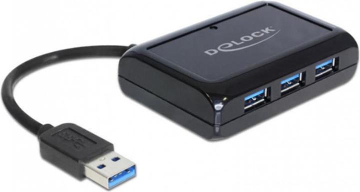 Delock USB 3.0 Hub + RJ45 Gigabit Port (USB-A, 4 Ports)