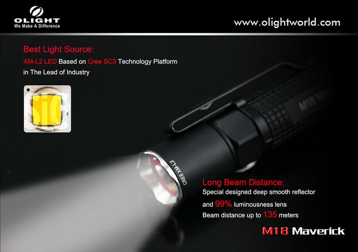 Produktbild Olight M18 Maverick (12.70 cm, 500 lm)