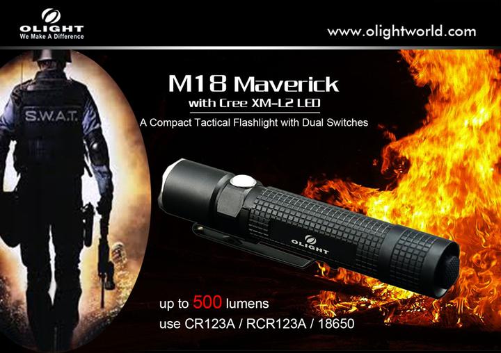 Produktbild Olight M18 Maverick (12.70 cm, 500 lm)