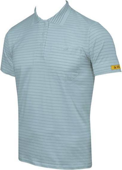 Produktbild HB Tempex ESD Damen Polo-Shirt Conductex Cotton Knit, silbergrau, Grösse: L (L)