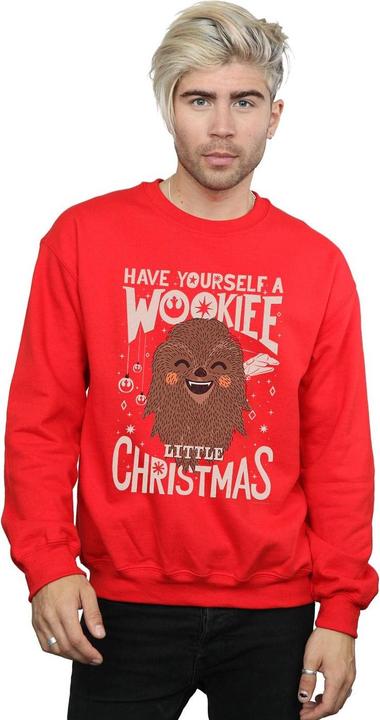 Actual product image Star Wars Mens Wookiee Little Christmas Sweatshirt (XL)