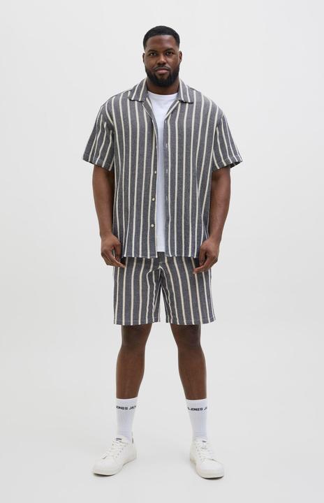 Produktbild Jack & Jones Jorcoba Stripe Resort Shirt Ss Sn Pls (4XL)
