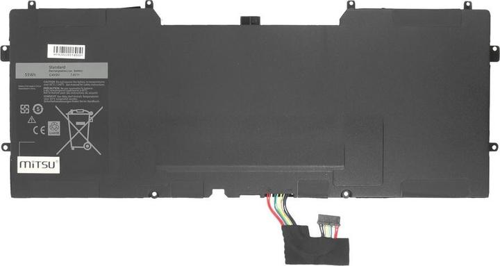 Produktbild Mitsu Akku für Dell XPS 13 (9333) 7400 mAh (55 Wh) 7 4 - 7 6 Volt (4 Zellen, 7400 mAh)